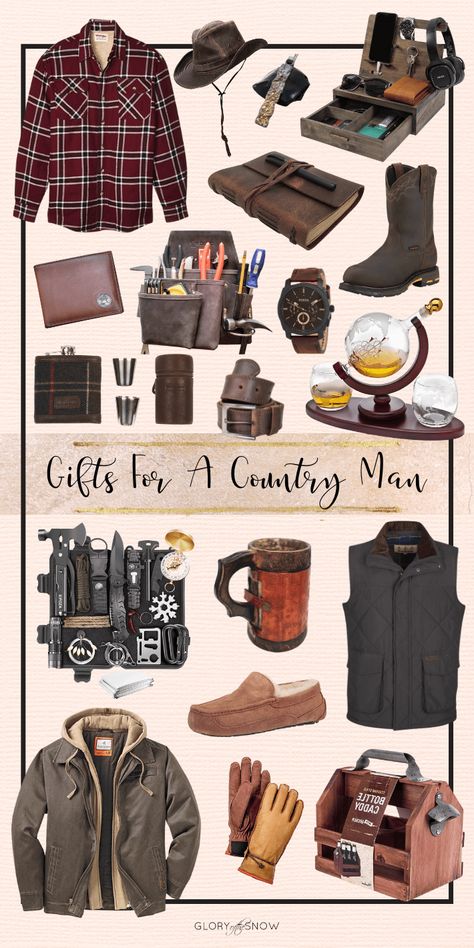 Useful Gifts For Men, Country Boyfriend, Country Gift Ideas, Men Anniversary Gifts, Gifts For Men Birthday, Gifts For Men Anniversary, Men Birthday Gifts, Besties Christmas, Country Guys