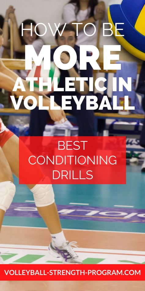 Volleyball conditioning tips and what drills are best Volleyball Serve, Volleyball Conditioning, Agility Workouts, Jump Training, Volleyball Skills, Volleyball Practice, Volleyball Tips, Plyometric Workout, Volleyball Workouts