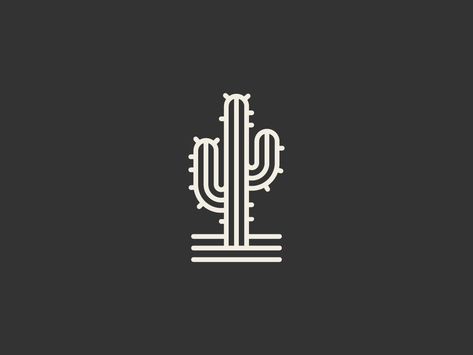 Cactus by Nuno Vale Cactus Logo Design Ideas, Arizona Tattoo Ideas, Cactus Logo, Desert Inspo, Arizona Tattoo, Business Design Ideas, Rc Logo, Black Cactus, Marketing Logo Design