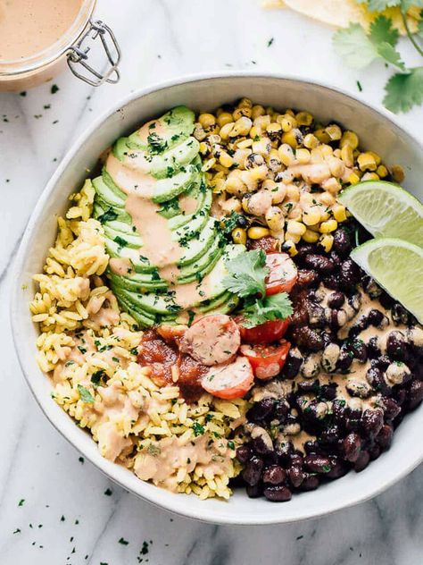 Black Bean Burrito Bowl (Plant Based) - Little Spoon Farm Dinner Mexican, Black Bean Burrito, Creamy Chipotle Sauce, Burrito Bowls Recipe, Cooking Black Beans, Burrito Bowl, Canned Black Beans, Black Bean, Vegan Eating