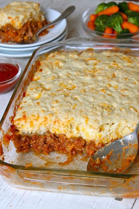 Sloppy Joe Casserole, Tater Tots, Sloppy Joe, God Mat, Sloppy Joes, Casserole Recipe, Beef Dishes, Casserole Dish, Tex Mex