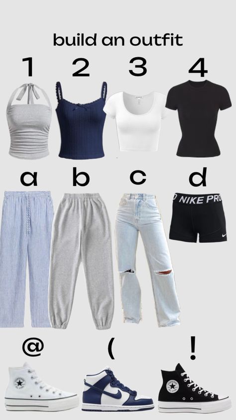 Build an outfit 💕 #outfit #outfitinspo #buildanoutfit #aesthetic #fyp Build An Outfit, Casual Preppy Outfits, Nike Pros, Preppy Outfits, Outfits Aesthetic, Winter Outfits, Casual Outfits, Cute Outfits, Fashion Outfits