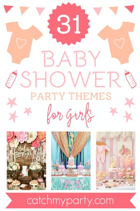 31 MOST POPULAR Girl Baby Shower Themes (2024) Baby Girl Shower Themes Summer, Cute Girl Baby Shower Themes, Girl Themed Baby Shower Ideas, Unique Baby Shower Themes For A Girl, Baby Shower Themes For Girl, Girl Theme Baby Shower Ideas, April Baby Shower Themes, Girl Baby Shower Themes Unique, Baby Shower Girl Theme