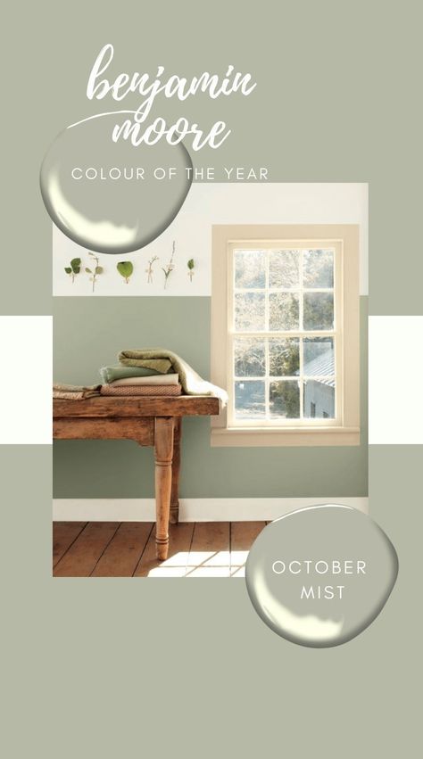 Mudroom Paint, Roman Shades Kitchen, October Mist, Benjamin Moore Green, Shade Tutorial, Benjamin Moore Kitchen, Roman Shade Tutorial, Tv Mounted, Faux Roman Shades