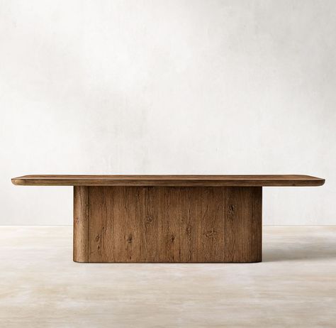 Resoration Hardware Oslo Dining Table https://rh.com/catalog/product/product.jsp?productId=prod26350101&sale=false Grey Wood Dining Table, Rh Dining Table, Rh Dining, Plank Dining Table, Wood Rectangle Dining Table, Condominium Design, Wooden Dining Table Set, Dining Table Wood, Wooden Dining Table