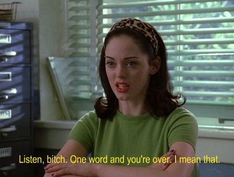 Gloria Allred, Rose Mcgowan, Iconic Movies, Mean Girls, Movie Quotes, 90s Fashion, Good Movies, Movies And Tv Shows, Style Icons