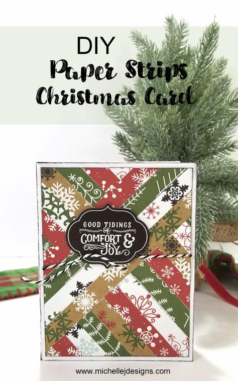 Scrappy Christmas Cards, Scrap Paper Christmas Cards, Herringbone Cards, Handmade Christmas Cards Ideas, Quilt Background, Strip Cards, Patchwork Cards, Christmas Card Tutorials, Quilt Cards