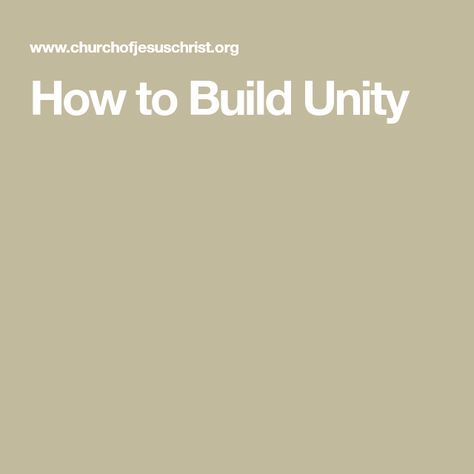 How to Build Unity Unity Activities, Lds Talks, Youth Lessons, Lds Lessons, Youth Conference, Women Activities, Young Women Activities, Lds Young Women, Unity Games