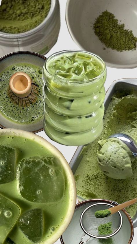 Cute Drinks Aesthetic, Matcha Drink Recipes, Jade Leaf Matcha, Matcha Aesthetic, Matcha Cafe, Matcha Whisk, Matcha Drink, Japanese Tea Set, Green Things