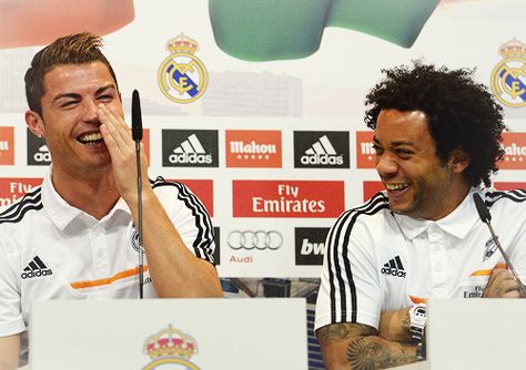 Marcelo and Ronaldo soo adorable. Marcelo And Ronaldo, Ronaldo Marcelo, Real Madrid Soccer, Real Madrid Team, Fly Emirates, Ronaldo Real Madrid, Ronaldo Real, Ronaldo Football, Football Is Life