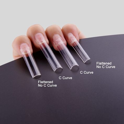 Long French Nails, Square Nail Tips, Clear Acrylic Nails, Tapered Square Nails, Curved Nails, Square Nail, Nails Tips, French Tip Acrylic Nails, French Acrylic Nails