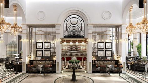 Dior Hotel, Ballroom Design, Colonial Style Interior, Hotel Lifestyle, Arch Bar, Kunming, Resort Design, Space Images, Colonial Style