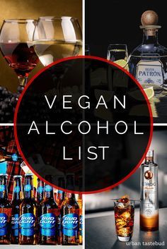 Discover which beers, ciders, hard liquors, and other alcoholic beverages are 100% vegan in this comprehensive listing! Alcohol List, Vegan Alcohol, Vegan Drinks, Vegan Living, Drinks Alcohol, Alcoholic Beverages, Vegan Treats, Vegan Cooking, Vegan Foods