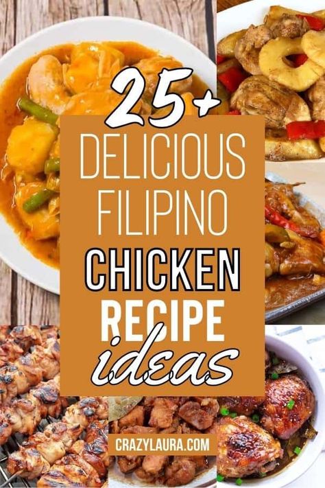 Looking for a new chicken dish to try? Check out these delicious Filipino chicken recipes that will have your taste buds singing! #filipinorecipes #filipinochickenrecipes #recipes Chicken Recipe Filipino, Filipino Recipes Chicken, Recipes Filipino, Phillipine Chicken Recipes, Phillipino Food Recipes, Filipino Chicken Recipes Philippines, Chicken Filipino Recipe, Easy Filipino Recipes Simple, Filipino Fried Chicken