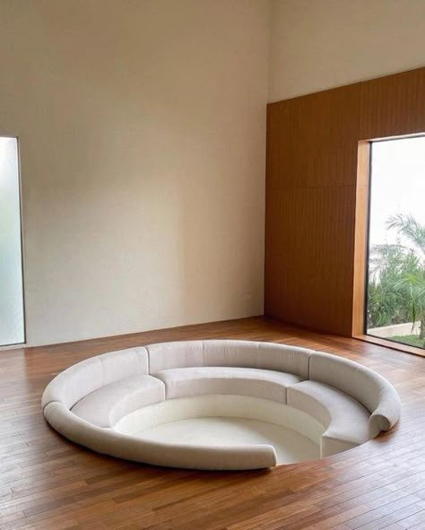 Modern Conversation Pits — THE MILLIE VINTAGE Modern Conversation Pit, Pit Sofa, Conversation Pit, Lounge Design, Dream House Rooms, Pretty House, Dream House Decor, Interior Inspo, Dream Home Design