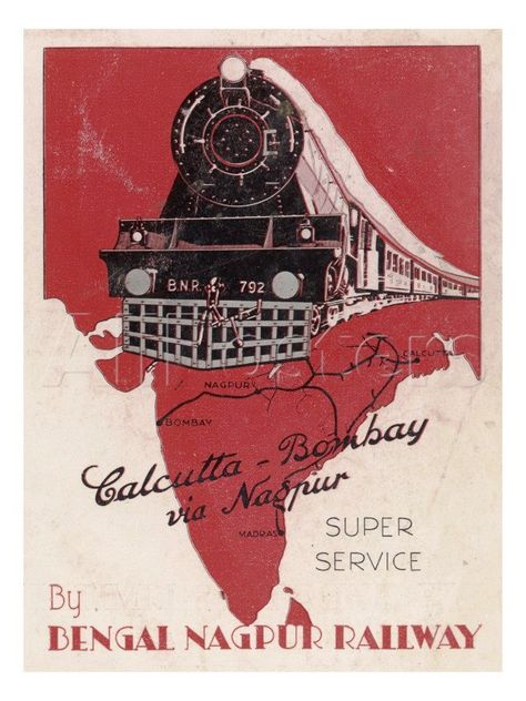 https://flic.kr/p/uLX5r7 | Bengal Nagpur Railway Poster Old Mumbai, Indian Skincare, India Railway, Adventure Poster, Old India, India Poster, Indian Travel, Train Posters, Railway Posters