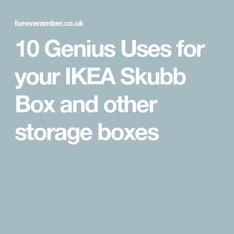 10 Genius Uses for your IKEA Skubb Box and other storage boxes Ikea Skubb Hacks, Skubb Ikea, Ikea Skubb, Ikea Storage Boxes, Malm Dressing Table, Ikea Boxes, Kallax Hack, Bra Storage, Ikea Kallax Hack