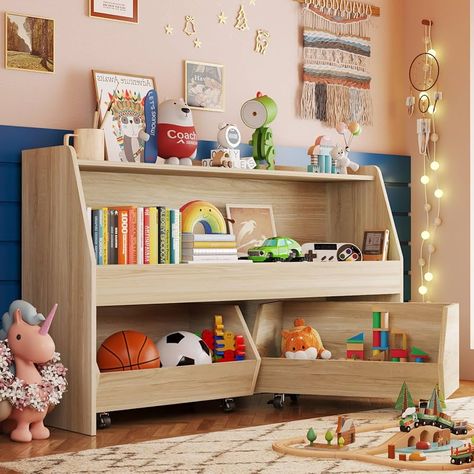 Toys Cabinet, Toddler Bookcase, Old Tv Stands, Toy Storage Shelves, Toy Cabinet, Toys Organizer, Toy Storage Organizer, Montessori Bedroom, Toy Shelves