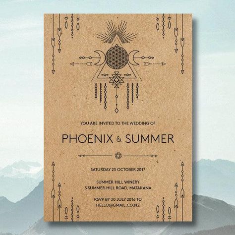 Desert Invitations, Bohemian Wedding Invitation, Bohemian Invitation, Boho Bachelorette, Boho Wedding Invitation, Bohemian Wedding Invitations, Boho Invitations, Summer Wedding Invitations, Trendy Wedding Invitations