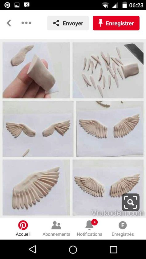 Polymer Clay Wings, Clay Wings, Easy Clay Sculptures, Glue Art, Clay Bird, Clay Diy Projects, Modeling Clay, Clay Art Projects, Clay Figures