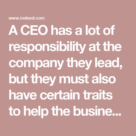 A CEO has a lot of responsibility at the company they lead, but they must also have certain traits to help the business. Read more about the qualities of a CEO. Compassion Meaning, Company Mission Statement, Inspire Employees, Employee Turnover, Company Mission, Company Values, Cover Letter For Resume, Mission Statement, Feel Inspired