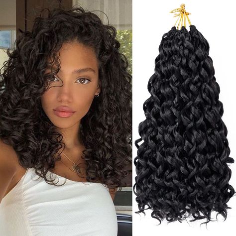 The Best Crochet Hair To Buy, Crochet Styles For Black Women Short, Gogo Curl Crochet Hair, 2023 Crochet Hairstyles, Long Crochet Hairstyles, Curly Crochet Hairstyles For Black Women, Long Curly Crochet Hair, Curly Crotchet Hairstyles, Crochet Wavy Hair