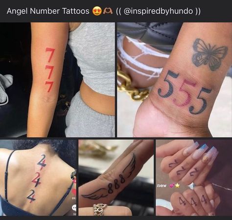 888 Angel Number Tattoo Ideas, Angel Number Tattoo Designs, 4444 Angel Numbers Tattoo, 333 Angel Number Tattoo, 777 Angel Number Tattoo, Angel Number Tattoos, Angel Number Tattoo Ideas, Angel Numbers Tattoo, Biblical Numbers