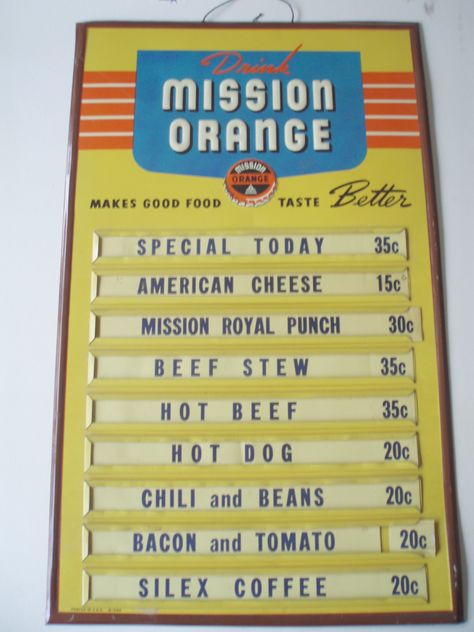 Pool Menu, Soda Brands, Vintage Menu, Orange Soda, Menu Board, Signage Design, Food Poster, Vintage Recipes, Food Packaging