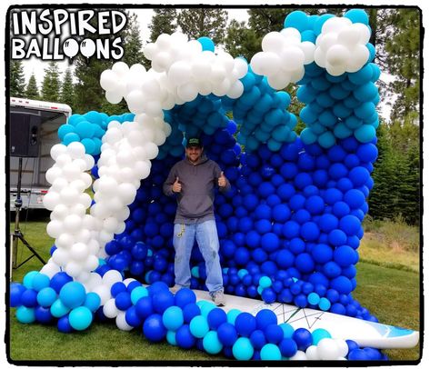 Inflatable Art, Selfie Station, Balloon Tree, Martis Camp, Baseball Theme Party, Hawaiian Party Decorations, Waves Photos, Family Festival, Island Theme