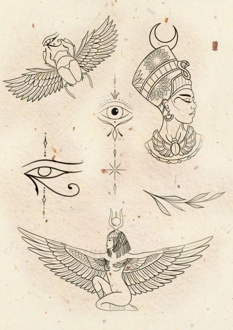 Egyptian Tattoo Meanings, Eye Of Horus Drawing, Eye Of Horus Art, Horus Eye Tattoo, Eye Of Horus Meaning, Egyptian Tattoo Designs, Cleopatra Tattoo, Pretty Tattoo Ideas, Eye Of Horus Tattoo