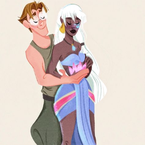 Nathanna Érica | I'm four days late for World Princess Week, but still, I wanted to share some of my favorite ladies (and not all necessarily princesses 😅),… | Instagram Kida Fanart, Disney Princess Kida, Atlantis Kida, Milo And Kida, Kida Disney, Disney Atlantis, Kida Atlantis, Princess Kida, Movies Fanart