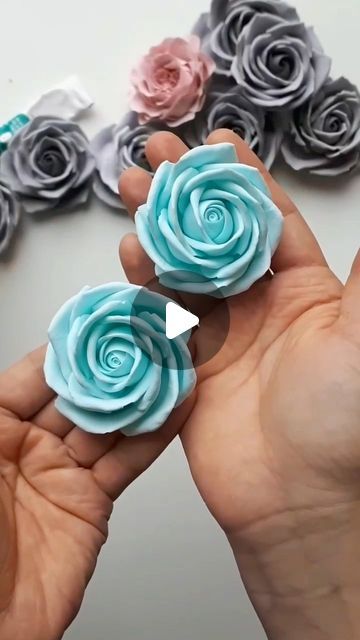 How To Make A Rose With Clay, Air Dry Clay Flower Bouquet, How To Make Flower With Clay, Air Dry Clay Ideas Flowers, Air Dry Clay And Resin, Air Dry Clay Rose, Rose Clay Art, Air Dry Clay Flowers Tutorial, Polymer Clay Rose Tutorial