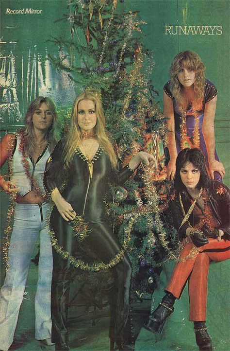 soundsof71: “I hope you want Joan Jett’s boot up your ass for Christmas, because in about 5 seconds, that’s what yer gonna get. ” Sandy West, Cherie Currie, The Runaways, Lita Ford, Women Of Rock, Joan Jett, I'm With The Band, Pop Punk, Glam Rock