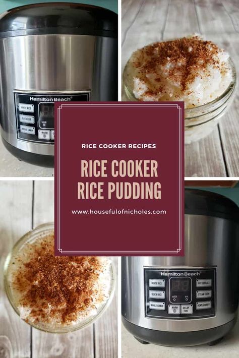 Easy Rice Pudding Recipe Rice Pudding In Rice Cooker, Rice Cooker Rice Pudding, Easy Rice Pudding Recipe, Crockpot Rice Pudding, Rice Pudding Recipe Easy, Mexican Rice Pudding, Pudding Recipes Homemade, Easy Rice Pudding, Brown Rice Pudding