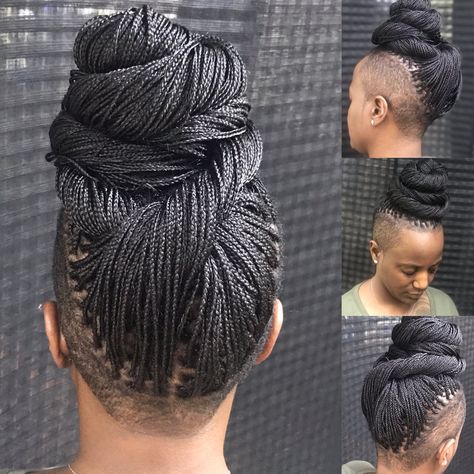 Gallery Styles Of Braids, Plait Styles, Micro Braids Hairstyles, Vacation Hair, Braids With Shaved Sides, Bob Braids Hairstyles, Shaved Side Hairstyles, Individual Braids, Pelo Afro