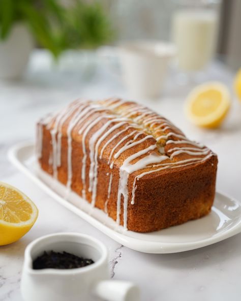 Earl Grey Loaf, Lemon Loaf Cake, Lemon Icing, Lemon Loaf, Loaf Cakes, Loaf Cake, Cake Icing, Recipe Notes, Earl Grey