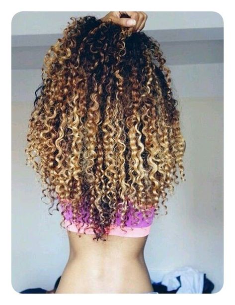 Ombre Curly Hair, Blonde Hair Extensions, Ombre Highlights, Corte Bob, Black Hair With Highlights, Remy Hair Weave, Ombre Hair Color, Natural Curls, Remy Hair