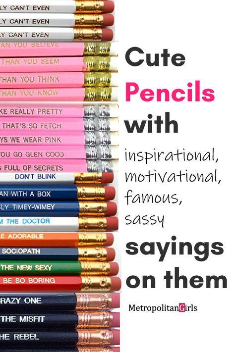 15 Inspirational Pencils with Famous Quotes on Them [Updated: 2018] | cute pencils with meaningful sayings on them Pencil Sayings For Students, Pen Quotes Inspirational, Pencil Quotes For Students, Apple Pencil Engraving Ideas, Pencil Sayings, Pen Sayings, Fun Quotes For Kids, Engraving Ideas Quotes, Pencil Quotes