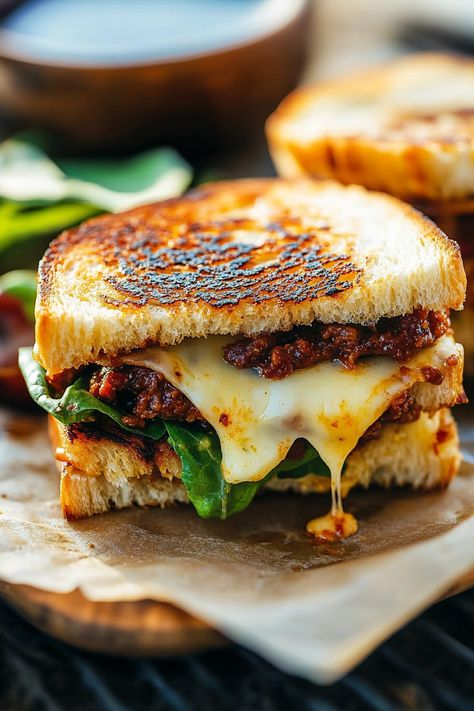 Chorizo Grilled Cheese Fajita Sandwich, Queso Quesadilla, Ninja Woodfire Grill, Smoked Mozzarella, Oreo Stuffed Chocolate Chip Cookies, Grilled Cheese Recipe, Cheese Mozzarella, Chipotle Mayo, Grilled Bread