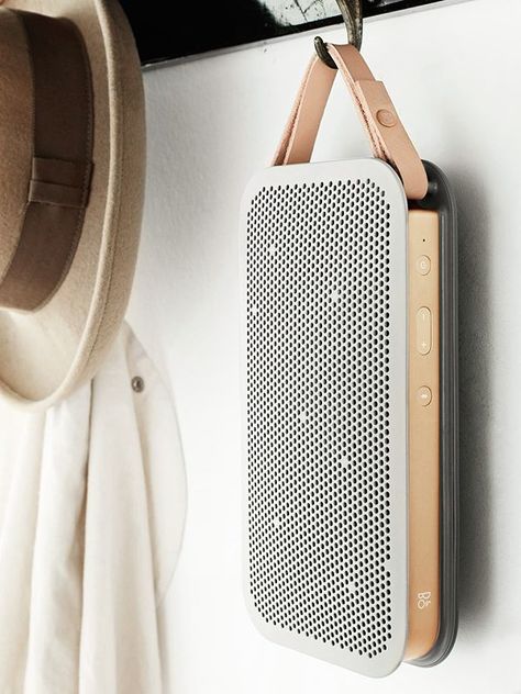 pump up the volume ! Bang Olufsen, Bang And Olufsen, Pierre Jeanneret, Speaker Design, Bluetooth Speakers Portable, Portable Speaker, Bluetooth Speakers, Tech Gifts, Design Milk