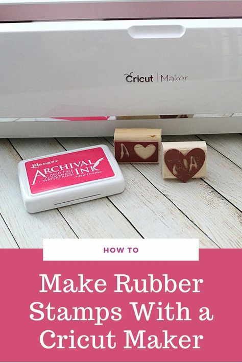 Learn how to make rubber stamps with a Cricut Maker in this beginner Cricut tutorial.  Cut rubber or neoprene to make cute and affordable stamps.  #cricut #cricuttutorials #cricutcrafts #makingstamps Making A Stamp With Cricut, Make Stamps With Cricut, Diy Rubber Stamp How To Make, Diy Stamp Cricut, How To Make A Rubber Stamp, How To Make A Stamp, Stamps With Cricut, Make Stencils With Cricut, Make Rubber Stamps