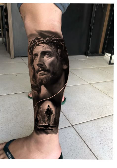 Nazareno Tattoo Design, Jesus Tattoo Sleeve, Father Tattoos, Simple Tattoos For Guys, Christian Tattoo, Jesus Piece, Religious Tattoo, Tattoo Concepts, Design Tattoos