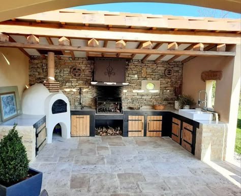 Patio Pizza Oven Ideas, Cooking Station, Durable Countertops, Cocktail Station, Deck Bar, Backyard Grill, Kitchen Backyard, Outdoor Cocktail, Grill Station