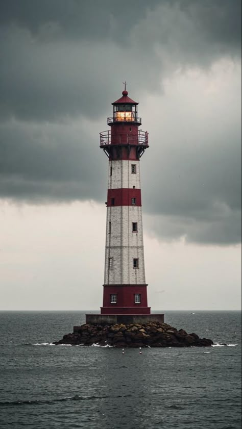 #sea #lighthouse #ocean Photos Of Lighthouses, Lighthouse Reference Photo, Lighthouse Reference, References Scenery, Seaside Town Aesthetic, Lighthouse In Storm, Lighthouse Core, Lighthouse Living, Lighthouse Aesthetic