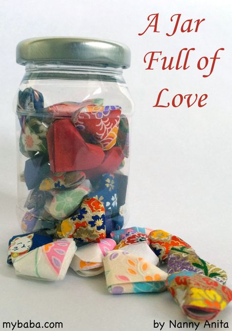 Make a jar full of origami hearts to give to someone you love this valentines. A fun craft for children to do. Star Jar Origami, Origami Stars In A Jar, Origami Jar, Jar Of Origami Stars, Heart In A Jar, Cute Valentine’s Day Origami, Random Hobbies, Origami Star Paper, Origami Hearts