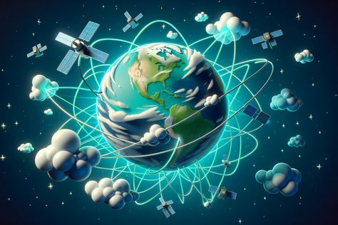 Discover how Starlink is weaving a new web of global connectivity, ensuring high-speed internet for all, no matter the location on earth. Impact Of Globalization, Celestial Tapestry, Space Debris, Speed Internet, Isometric Design, Earth Orbit, High Speed Internet, Sustainable Development Goals, Earth From Space