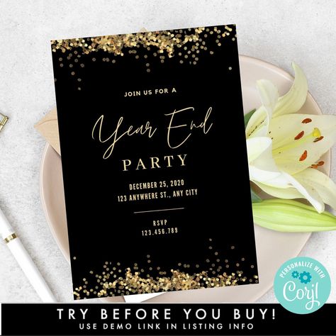 Year End Function Invite, Year End Party Invitation, Prom Invites, Year End Party, Team Appreciation, Party Font, End Of Year Party, Party Invite Design, Bubbles Wallpaper