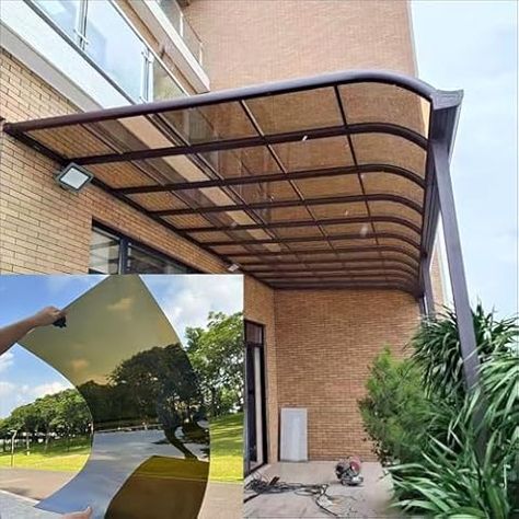 Amazon.com : Clear Polycarbonate Sheet Roof Panels Acrylic Plastic Sheet,UV Protection Rainproof Cover,Outdoor Awning Shelter,for Greenhouses,Sheds,Carports,Huts,Kennels,Easy to Cut (6 x 6.6ft) : Patio, Lawn & Garden Carport Fence, Shed Roof Design, Car Porch Design, Polycarbonate Roof Panels, Polycarbonate Sheet, Metal Barn Homes, Outdoor Awnings, Greenhouse Shed, Pole Barn House Plans