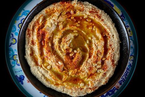 Lebanese Hummus Lebanese Hummus Recipe, Lebanese Hummus, Recipe Lebanese, Mediterranean Diet Snacks, Best Hummus Recipe, Mediterranean Meals, Healthy Afternoon Snacks, Mediterranean Diet Meal Plan, Easy Mediterranean Diet Recipes