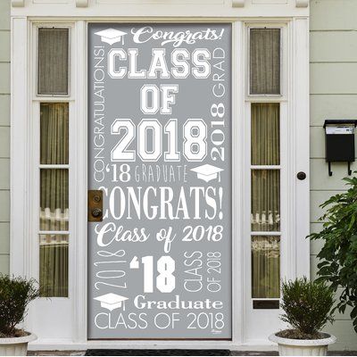 Garage Door Mural, Middle School Graduation, Grad Banner, Senior Graduation Party, Sphere Light, Outdoor Nativity, Door Mural, Grad Party Decorations, Graduation Signs